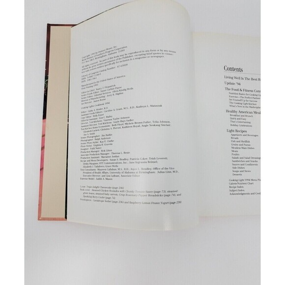 VINTAGE COOKBOOK LOT COOKING LIGHT 1994 1995 1996 OXMOOR HOUSE HARDCOVER RECIPES - Picture 10 of 14